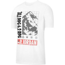 Koszulka męska Air Jordan Winter Utility T-Shirt biała - CT3710-100. Białe koszulki sportowe męskie Jordan, m, bez wzorów, bez kołnierzyka, bez ramiączek, do koszykówki. Za 94.67 zł.