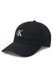 Calvin Klein Jeans Czapka z daszkiem Embroidered Monogram Cap LV04K5024G Czarny. Czarne czapki i kapelusze damskie Calvin Klein Jeans, bez wzorów, z bawełny. Za 99.99 zł.