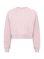 Clique Miami Cropped krótki sweter damski z bawełny z recyklingiem. Czerwone swetry damskie CLIQUE, xl, bez wzorów, z bawełny, bez kołnierzyka, bez ramiączek, krótkie, bez kaptura. Za 155.70 zł.