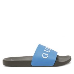 Klapki Guess. Niebieskie klapki męskie Guess. Za 119.99 zł.