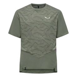 T-shirt Salewa Pedroc Tech Dry. Zielone t-shirty męskie Salewa, xl, bez wzorów, sportowe, bez kołnierzyka. Za 313.99 zł.