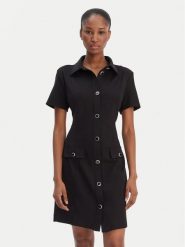 Guess Sukienka codzienna W6RK34 KCMU2 Czarny Classic Fit. Czarne sukienki damskie Guess, na co dzień, l, z aplikacjami, z syntetyku, bez kołnierzyka, bez ramiączek, proste. Za 619.99 zł.