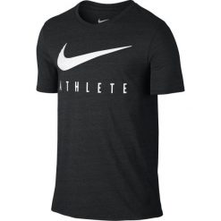 Nike Koszulka Sportowa Db Mesh Swoosh Athlete Tee 806377 032 Xl. Czarne koszulki sportowe męskie Nike, z meshu. W wyprzedaży za 89.00 zł.
