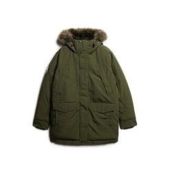 Parka z syntetycznym futrem Superdry Everest. Niebieskie parki męskie Superdry., l, bez wzorów, z futra, eleganckie, bez kaptura. Za 842.95 zł.