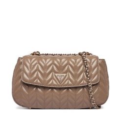 Torebka Guess. Brązowe torebki do ręki damskie Guess, z aplikacjami, bez dodatków. Za 699.99 zł.