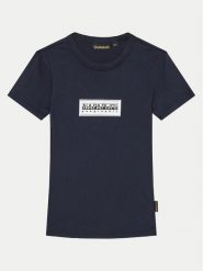 Napapijri T-Shirt Chamois NP0A4HYL M Granatowy Regular Fit. Niebieskie t-shirty dla chłopców Napapijri, bez wzorów, z bawełny, bez ramiączek. Za 79.99 zł.