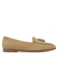 Mokasyny Tamaris. Brązowe mokasyny damskie Tamaris. Za 239.99 zł.