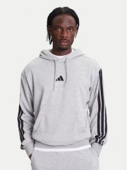 Adidas Bluza Essentials 3-Stripes JD1871 Szary Regular Fit. Szare bluzy męskie Adidas, m, bez wzorów, z bawełny, bez kaptura. Za 229.99 zł.
