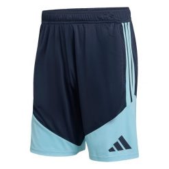 Szorty Argentina 26 Tiro Training. Niebieskie krótkie spodenki sportowe męskie Adidas, bez wzorów, do piłki nożnej, climacool (adidas). Za 199.00 zł.