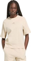 Adidas Koszulka damska adidas Kit Small Logo kremowa KT0302 L. Białe t-shirty damskie Adidas, l, bez wzorów, bez kołnierzyka. Za 160.91 zł.
