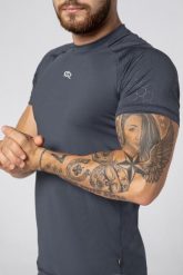 Koszulka fitness szybkoschnąca męska Rough Radical Stone. Szare koszulki sportowe męskie ROUGH RADICAL, l, bez wzorów, z elastanu, bez kołnierzyka, bez ramiączek, na fitness i siłownię. Za 79.20 zł.