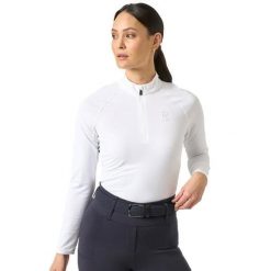 Damska bielizna termoaktywna PS of Sweden Evelina Crystal. Biała bielizna termoaktywna damska PS OF SWEDEN, bez wzorów, sportowe, bez kołnierzyka, bez ramiączek. Za 389.00 zł.