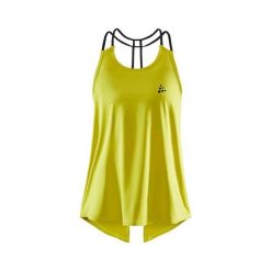 Damski tank top Craft Untmd Fit. Żółte t-shirty damskie Craft, bez wzorów, sportowe, bez kołnierzyka. Za 171.15 zł.