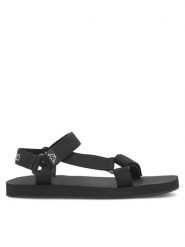 Kappa Sandały LOGO NEFARI 37146PW-A00 Czarny. Czarne sandały męskie Kappa, z materiału, bez zapięcia. Za 179.99 zł.