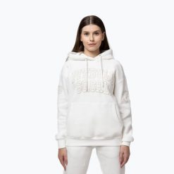 Bluza damska Pitbull Fiora Hooded. Białe bluzy damskie PITBULL, m, bez wzorów, z bawełny, bez kaptura. Za 199.99 zł.