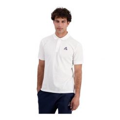 T-Shirt Homme ESS POLO SS N°1 M-2422109 Blanc. Białe koszulki polo męskie le coq sportif, m, bez wzorów, bez ramiączek. Za 254.90 zł.