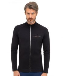 Bluza dresowa termoaktywna rozpinana męska Brubeck Athletic. Niebieskie bluzy męskie Brubeck, m, bez wzorów, z dresówki, bez kaptura. Za 239.99 zł.