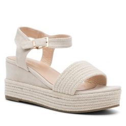 Espadryle Jenny Fairy. Brązowe klapki damskie Jenny Fairy, bez wzorów, bez obcasa, bez zapięcia. Za 69.99 zł.