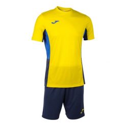 Zestaw koszulka i spodenki Joma Danubio II. Niebieskie koszulki sportowe męskie Joma, m, bez wzorów, z tkaniny, bez kołnierzyka, bez ramiączek, do piłki nożnej. Za 125.50 zł.