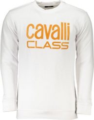 Cavalli Class BIAŁA BLUZA MĘSKA BEZ ZAMKA KLASY CAVALLI XL. Białe bluzy męskie Cavalli Class, m, bez wzorów, bez kaptura. Za 151.80 zł.
