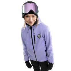 Kurtka snowboardowa damska W2-W Makalu. Niebieskie kurtki damskie SIROKO, xs, bez wzorów, z softshellu, bez kaptura. W wyprzedaży za 339.00 zł.