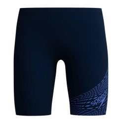 Chłopięce Spodenki Kąpielowe Z Logo Medley Jammer. Niebieskie kąpielówki dla chłopców Speedo, bez wzorów, sportowe. Za 128.99 zł.