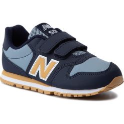 Sneakersy NEW BALANCE - YV500EA Granatowy. Niebieskie półbuty chłopięce New Balance, bez wzorów, z materiału, bez zapięcia. Za 199.00 zł.