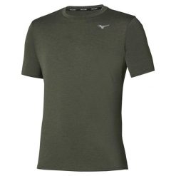 T-shirty Mizuno Impulse. Brązowe t-shirty męskie Mizuno, xl, z aplikacjami, z poliesteru, wizytowe, bez kołnierzyka. Za 158.00 zł.