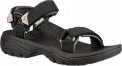Teva W'S Terra Fi 5 Universal, BLK, 39 (us 8); uk 6. Sandały damskie Teva, bez wzorów, bez obcasa, bez zapięcia. Za 355.01 zł.