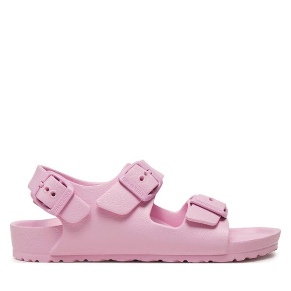 Sandały Birkenstock. Czerwone sandały dziewczęce Birkenstock, bez zapięcia. Za 149.99 zł.