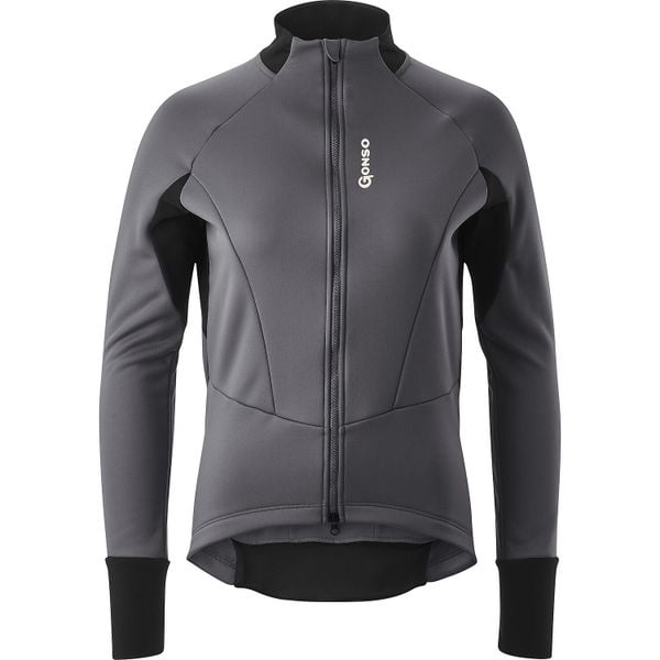 Kurtka softshell damska Gonso. Szare kurtki damskie Gonso, bez wzorów, z materiału, bez kaptura. Za 645.25 zł.