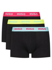 HUGO Komplet 3 par bokserek 50532611 Czarny. Czarne bokserki męskie Hugo, m, bez wzorów, z bawełny. Za 169.99 zł.