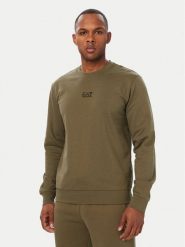 EA7 Emporio Armani Bluza 8NPM30 PJVRZ U7014 Khaki Regular Fit. Brązowe bluzy męskie EA7 Emporio Armani, m, bez wzorów, z bawełny, bez kaptura. Za 419.99 zł.