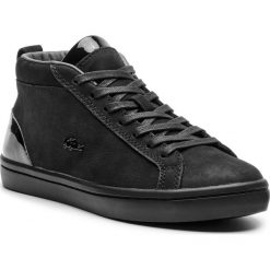 Sneakersy LACOSTE - Straightset C 318 1 Caw 7-36CAW004002H Blk/Blk. Czarne półbuty damskie Lacoste, bez wzorów, z materiału, bez obcasa, na płaskiej podeszwie, bez zapięcia. W wyprzedaży za 359.00 zł.