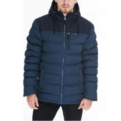 Kurtka uliczna męska Fundango Passat Padded. Niebieskie kurtki męskie Fundango, na zimę, l, bez wzorów, sportowe, bez kaptura. W wyprzedaży za 349.99 zł.