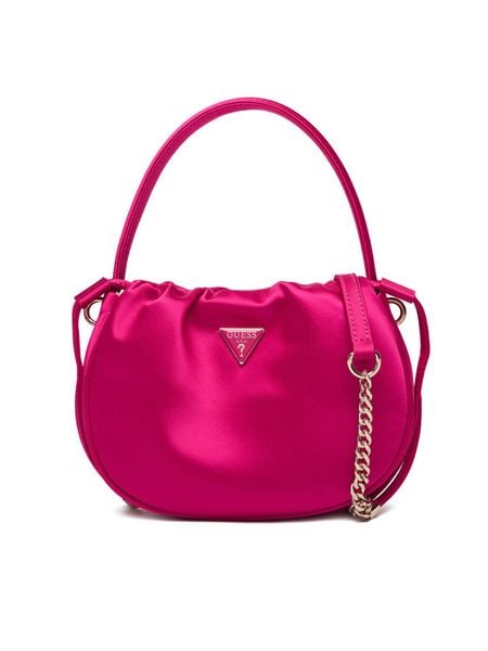 Guess Torebka Elsie Mini HWSE96 50750 Różowy. Czerwone torebki do ręki damskie Guess, z aplikacjami, z materiału, bez dodatków. Za 589.99 zł.