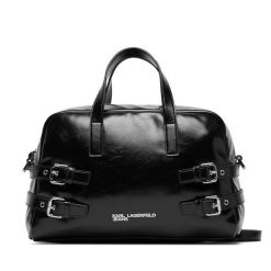 Torebka Karl Lagerfeld Jeans. Czarne torebki do ręki damskie Karl Lagerfeld Jeans, bez wzorów, z jeansu, klasyczne, bez dodatków. Za 769.99 zł.