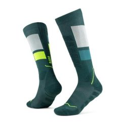 Skarpetki sportowe dla dorosłych Thermonet Over The Calf Socks. Zielone skarpety damskie Buff, bez wzorów, z elastanu. Za 149.99 zł.