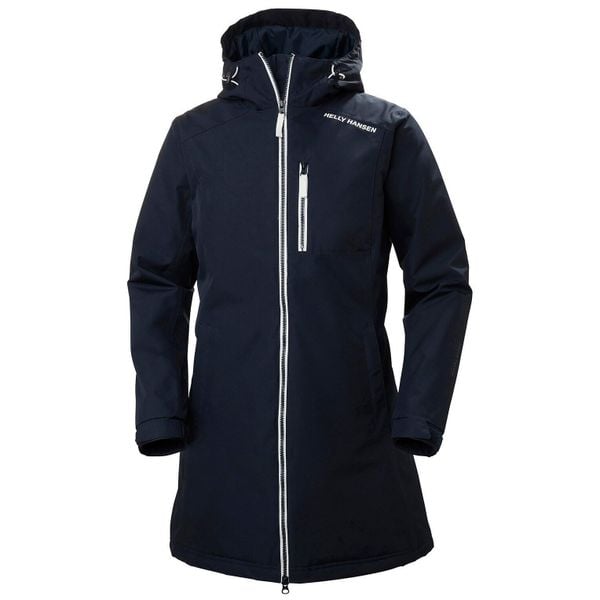 Damska kurtka wodoodporna Helly Hansen long belfast winter. Niebieskie kurtki damskie Helly Hansen, bez wzorów, bez kaptura. W wyprzedaży za 716.50 zł.