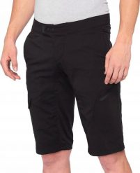 100% Szorty męskie 100% RIDECAMP Shorts Black roz.32 (46 EUR). Czarne krótkie spodenki sportowe męskie 100%, m, bez wzorów. Za 219.76 zł.