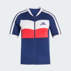 Koszulka Do Jazdy Na Rowerze Tempo Merino. Niebieskie koszulki sportowe damskie Adidas, bez wzorów, bez kołnierzyka, bez ramiączek, rowerowe, climacool (adidas). Za 569.00 zł.