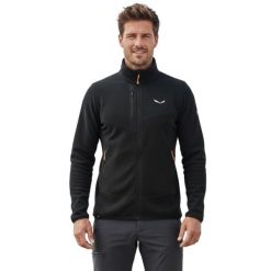 Bluza trekkingowa męska Salewa Pagamella Pl. Czarne bluzy męskie Salewa, m, bez wzorów, z polaru, bez kaptura. Za 326.70 zł.