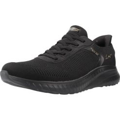 Buty SKECHERS BOBS SQUAD CHAOS Czarny. Czarne obuwie sportowe damskie Skechers, bez wzorów, z materiału, trekkingowe, Skechers Sport. Za 329.99 zł.