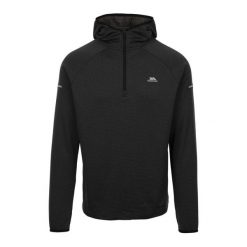 Trespass Montgo - Męska aktywna bluza z kapturem w kolorze czarnym. Czarne bluzy męskie Trespass, m, bez wzorów, z kapturem. Za 305.99 zł.