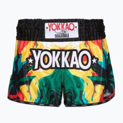 Spodenki treningowe męskie YOKKAO Sunday Trip Muay Thai. Krótkie spodenki sportowe męskie YOKKAO, m, bez wzorów, z satyny, na fitness i siłownię. Za 289.99 zł.