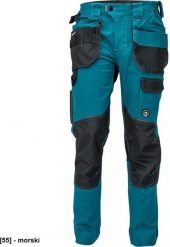 CERVA DAYBORO spodnie - męskie spodnie robocze, odblaskowe elementy, 100 % TRIFIBETEX - morski 40. Zielone spodnie snowboardowe męskie CERVA, m, bez wzorów, narciarskie. Za 157.07 zł.