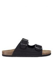 Lanetti Klapki 7410990001 Czarny. Czarne klapki męskie Lanetti, z syntetyku. Za 79.99 zł.