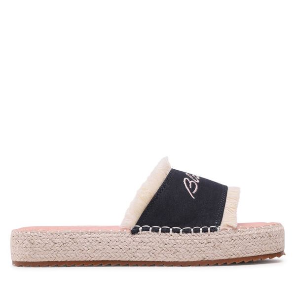 Klapki Blauer. Niebieskie espadryle damskie Blauer, bez wzorów, bez obcasa, bez zapięcia. Za 214.99 zł.