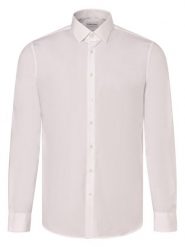 Calvin Klein Koszula Mężczyźni Slim Fit Bawełna biały, 39. Białe koszule męskie Calvin Klein, m, bez wzorów, z bawełny, bez kołnierzyka, bez ramiączek. Za 359.95 zł.