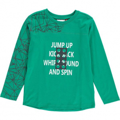 Koszulka "Thomas 602" w kolorze zielonym. Zielone t-shirty dla chłopców marki Lego Wear Fashion, z bawełny, z długim rękawem. W wyprzedaży za 49.95 zł.